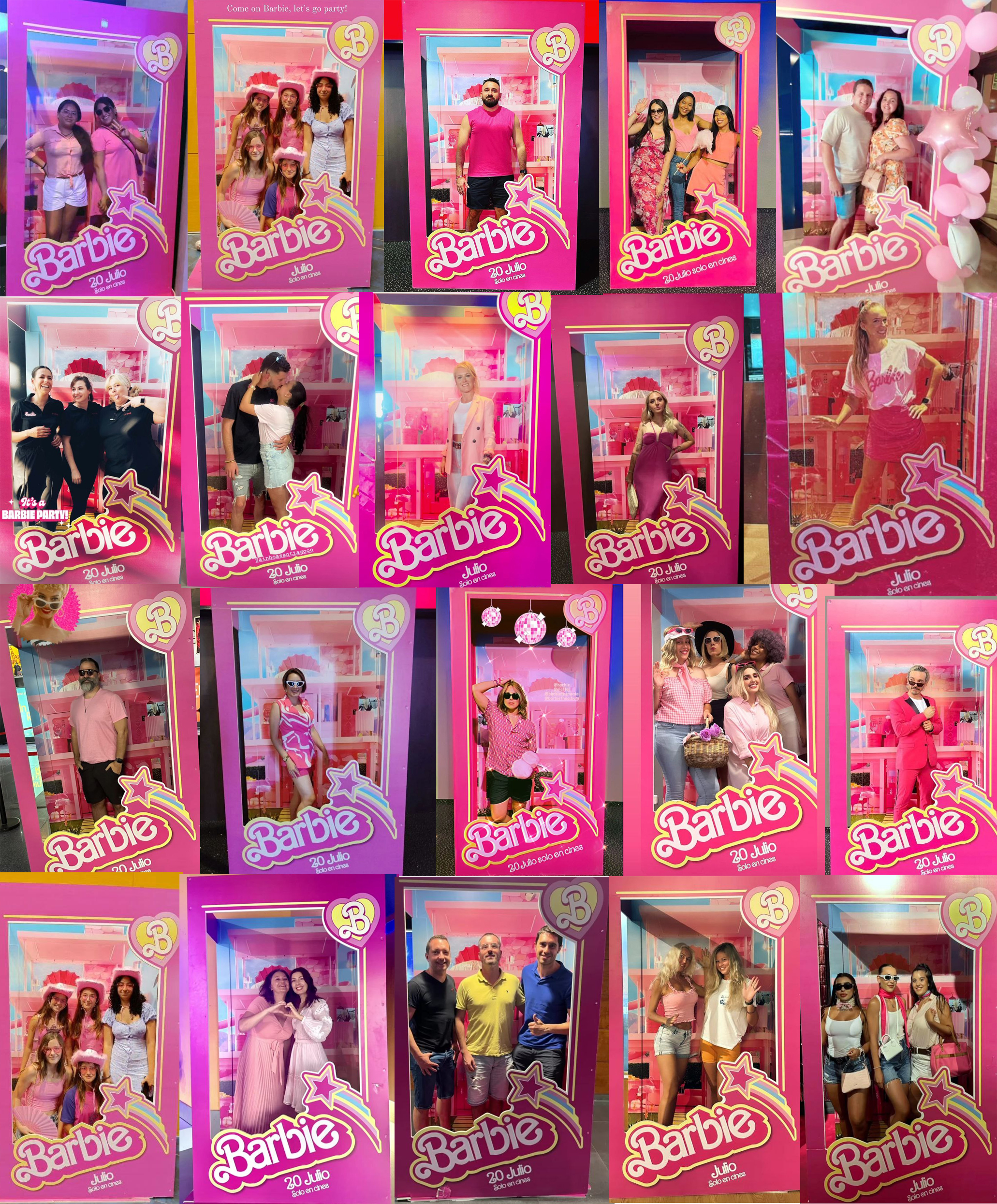 photocall de Barbie  Globos, Cinta de doble cara, Barbie